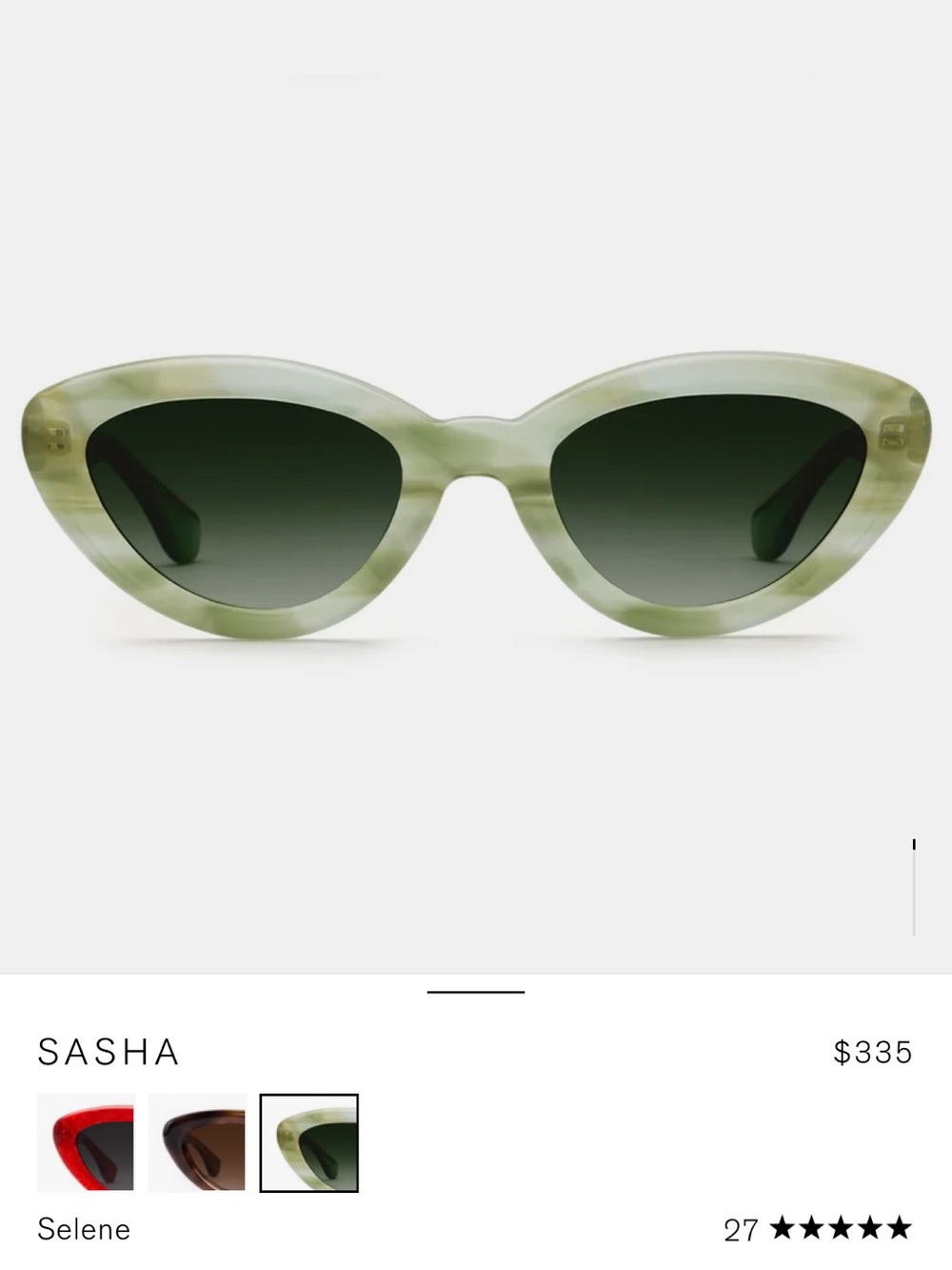 Krewe Sasha Glasses in Green - Picture 2 of 10